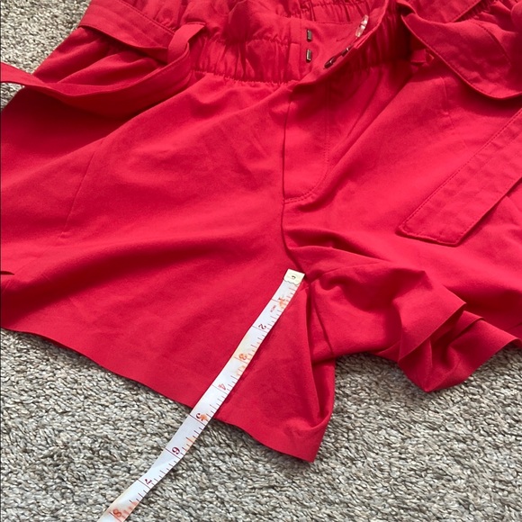 Stylish Red Women's Shorts - Picture 6 of 8